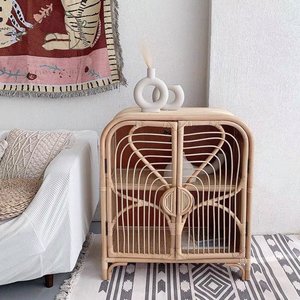 Meilleur prix pour la vente en gros d'étagère/armoire de style bohème en rotin naturel écologique pour le stockage multifonction décoration de la maison - Product Image 4