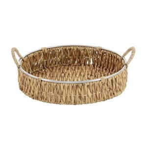 Sirviendo deliciosa comida y postre Hoteles Restaurantes y cocina casera Uso de servicio Bandeja de servicio de metal de forma redondeada - Product Image 4
