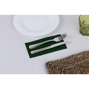 Tovaglioli Verdi 24x40cm Piegati 1/6 Punto a Punto 1200pz B2B - Product Image 1