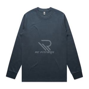 Camiseta de Manga Larga Básica para Hombre, 100% Algodón, 260g, Secado Rápido, Transpirable, Cómoda, Elegante, Esencial para el Guardarropa - Product Image 5