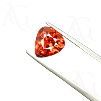 Lab tumbuh oranye merah Spessartine Garnet bentuk pir batu permata longgar sintetis 4x6mm sampai 10x20mm pembuatan perhiasan