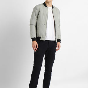 Chaqueta de Invierno de Poliéster/Algodón para Hombre, Manga Larga, Diseño Bomber Elegante, Impermeable, Transpirable, Venta al Por Mayor - Product Image 4