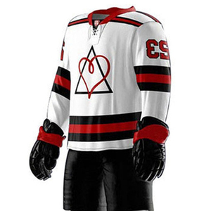 Precio al por mayor nuevo OEM hecho a medida de gran tamaño Campo de hockey sobre hielo Jersey uniforme estilo con impresión por sublimación NOMBRE DEL EQUIPO INCLUIDO - Product Image 6