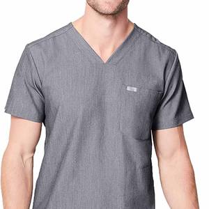 Conjuntos de uniformes médicos para hombre, uniformes médicos cómodos de Color gris - Product Image 1
