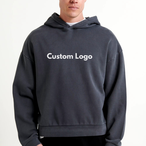 Sudadera con Capucha Personalizada de 500 g/m², 100% Algodón, Estilo Urbano, Logotipo Bordado DTF, Corte Holgado para Hombre, Marca Privada, Ropa de Invierno - Product Image 1