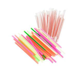 Emballage personnalisé avantageux paille en plastique colorée de bonne qualité pour boisson jetable fabriqué au Vietnam fabricant - Product Image 3