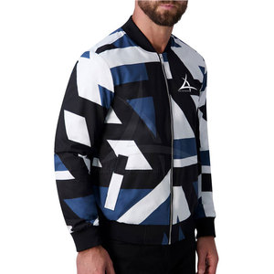 2025 Customized Casual Sports Wear Stand Collar Bomber <b>Jacket</b> with Front Logo Winter <b>Jacket</b> for Men - Product Image 4