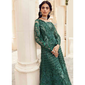 Stylish Pakistani Designer Lace <b>Dresses</b> Solid Pattern Party <b>Dresses</b> with Custom Logo - Product Image 2