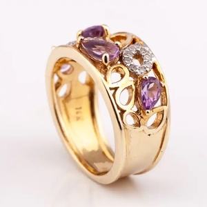 ราคาที่เหมาะสมแหวน R-8249เงินเครื่องประดับสำหรับผู้หญิงแหวนหมั้นแหวนเพชรแท้จากผู้ผลิตประเทศไทย - Product Image 1