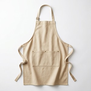 Delantal de Chef Profesional de Lona Resistente de 12oz con Correa Ajustable para el Cuello, Estilo Clásico con Pechera - Product Image 1