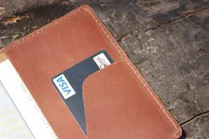 Wholesale Handmade Genuine <b>Leather</b> Anti-Theft Long Open <b>Passport</b> <b>Cover</b> & Holder Travel Accessories PTH-0033 - Product Image 5