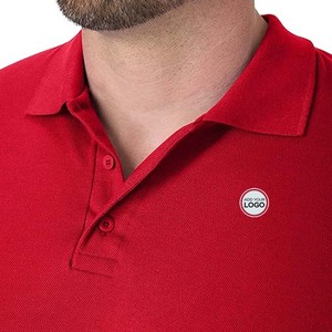 Chemises pour hommes à manches courtes avec imprimé sur la poitrine, rayures, évacuation de l'humidité, coupe décontractée, chemises polo pour hommes à col - Product Image 5