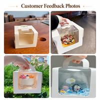 Cajas para Cupcakes con Ventana, 5+1 Compartimentos, Cajas de Embalaje para Pasteles y Postres, para Bodas, Cumpleaños, Navidad, Venta Directa de Fábrica