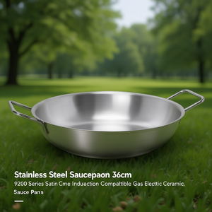 Stainless Steel Saucepan 36cm 9200 Series Satin Chrome Induction Compatible Gas Electric Ceramic - Product Image 3