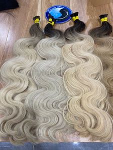 ลอนธรรมชาติสีบลอนด์บริสุทธิ์สำหรับผมทาส100% 24นิ้ว/60ซม. จัดทรงและเรียบผมบราซิล120กรัม - Product Image 5