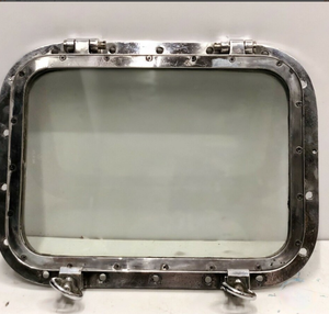 Ojo de buey cuadrado de aluminio recuperado de alta calidad, estilo vintage, superventas, ojo de buey náutico de latón antiguo, decoración de pared náutica marítima - Product Image 1