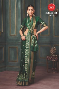 ผ้าส่าหรีผ้าไหมแบบพรีเมี่ยมที่เข้าได้กับคอลลาร์สำหรับผ้าม่านและดีไซน์หรูหราส่าหรีผ้าไหมฮอลแลนด์ - Product Image 2