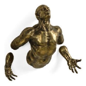 Sculptures de décoration abstraite faites à la main 2 rennes Figurines de barre en laiton aluminium Sculpture en métal oeuvre - Product Image 6