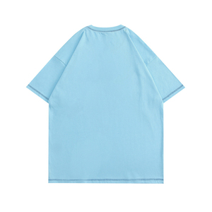 เสื้อยืดคอตตอน 100% คุณภาพสูง ทรงโอเวอร์ไซส์ ไหล่ตก ผ้าวอร์สเตด พิมพ์ลายพัฟฟ์ตามสั่ง สำหรับผู้ชาย เป็นมิตรต่อสิ่งแวดล้อม เนื้อผ้าหนา ปรับแต่งได้ - Product Image 4