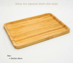 Plateaux de rangement en bambou VGREENART de formes variées - Design moderne multifonctionnel pour le stockage des aliments et la décoration, lot de 6 à 10 - Product Image 4