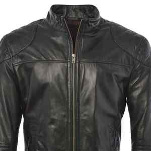 Chaqueta de Cuero Genuino, Chaqueta de Invierno, Diseño Personalizado, Venta al por Mayor, Color Sólido, MOQ Bajo, Chaqueta de Cuero Transpirable para Hombre - Product Image 5