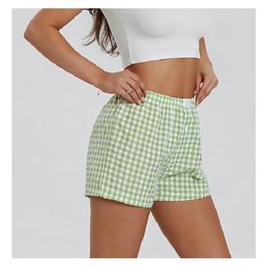Summer Comfortable Best Selling <b>Women</b> Board <b>Shorts</b> <b>Striped</b> Eco-Friendly Waterproof 100% Cotton Casual Bangladesh Factory Price - Product Image 4