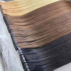 Meilleure qualité 100% véritable ruban de kératine dans les extensions Styles de boucles de vague de cuticule complète Faisceau de cheveux humains bruts fabriqués au Viet Nam prêts à l'exportation - Product Image 1