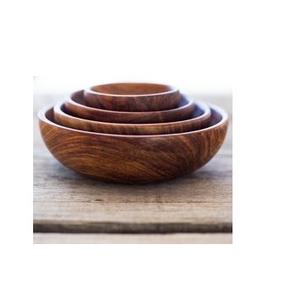 Bols de service à salade de fruits en bois à la mode à prix compétitifs de forme et de finitions personnalisées pour la décoration de la maison - Product Image 4