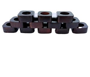 Antique Wooden Napkin Ring <b>Hand</b> <b>Paint</b> Black Classic Design Animal Favour Thanksgiving Wedding Elegant Decorative Napkin Rings - Product Image 6