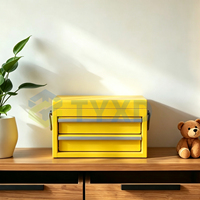Boîte de rangement en métal TYXD avec 3 tiroirs, organisateur de bureau multi-niveaux pour outils, bijoux, cosmétiques et papeterie