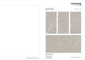 Nexo Bianco Matériau de construction de haute qualité sculpture Dalles de sol en porcelaine et texture de marbre Carrelage émaillé 600x1200mm - Product Image 3