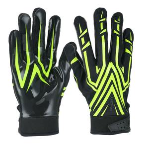 Gants d'entraînement de football américain super collants et antidérapants avec logo personnalisé, gants de football d'extérieur pour enfants et adultes - Product Image 1