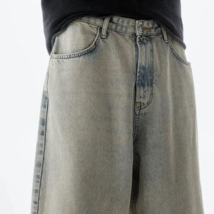 Prix de gros Pantalon en jean pour hommes Nouvelle arrivée Baggy Jeans Casual Wear Straight Harem Denim Pants - Product Image 3