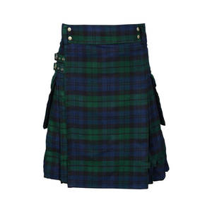 Loho Tartan kilts ผ้าขนสัตว์ผสมผ้าตาหมากรุกทอลายตามสั่งผลิตจากโรงงาน - Product Image 2