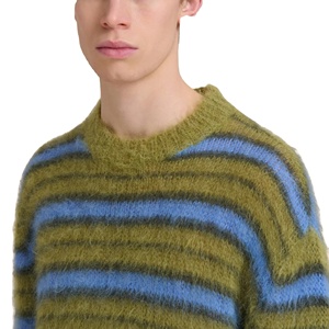 Pull en laine/acrylique ample et chaud à col rond pour homme, avec logo brodé personnalisé de qualité supérieure - Product Image 6