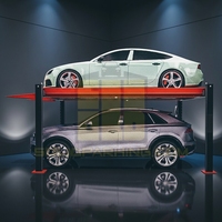 Pont élévateur automobile à quatre colonnes symétriques de qualité industrielle 3600 kg – Solution de stationnement vertical stable pour atelier de réparation automobile et garage résidentiel