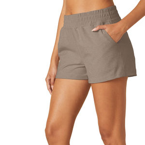 Leggings de gymnastique taille haute pour femmes Shorts Slim Fit Design Taille élastique Shorts d'entraînement de course à pied Motif solide Service OEM - Product Image 5