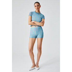 ETHIQUET MOJOTO Short taille haute rayé en tulle pour femme - Product Image 3