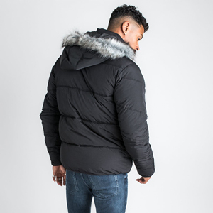 Veste matelassée rembourrée multicolores pour homme, capuche, veste à bulles matelassée, hiver, chaude, isolée, fermeture éclair, broderie de rue - Product Image 4