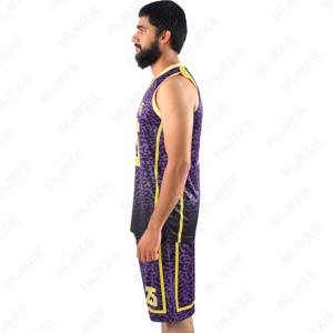 Sublimación Baloncesto Jersey Uniforme Diseño Baloncesto Uniformes Liso Jerseys Set Personalizado Baloncesto Jersey y Pantalones Cortos - Product Image 5