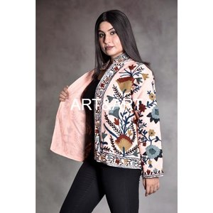 Suzani แจ็กเก็ตผ้าคอตตอนคุณภาพสูงสำหรับใส่ไปงานปาร์ตี้และฤดูหนาว - Product Image 6
