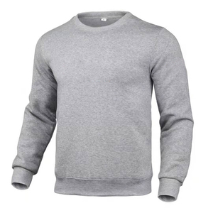 Sweat-shirt décontracté à manches longues pour hommes, couleur unie, haut en polaire 100% polyester pour l'hiver - Product Image 2