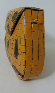 Handmade Metal Clutch cum Sling <b>Bag</b> Yellow Purse Ethnic Clutch metal <b>bag</b> - Product Image 4