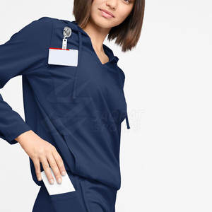 Sweat-shirt médical élégant pour femmes, confortable et durable, vêtements de travail, sweat-shirt médical chaud, idéal pour le personnel médical - Product Image 5