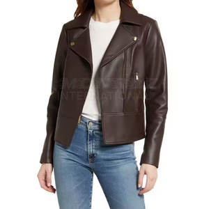 Veste en cuir et coton respirante la plus vendue, col montant, personnalisable, faible MOQ, nouvelle arrivée, imperméable pour femme - Product Image 6