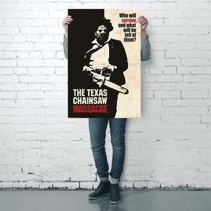 Póster moderno de Texas Chainsaw Massacre: ¿Quién sobrevivirá? para decoración de paredes - Product Image 2