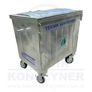 Contenedor de Basura de Lujo de 1100L del Fabricante Turco, Hierro de 1.5mm, Original Galvanizado, Producto de Alta Calidad en Oferta - Product Image 3
