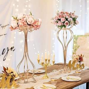Stylishly designed premium-quality iron <b>wedding</b> <b>centerpiece</b> for artistic reception banquet <b>table</b> <b>decor</b> - Product Image 1
