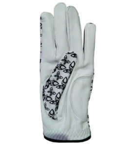 Diseño Natural Sublimado Licra Nuevo estilo especial Estilo clásico Cabretta Nuevos guantes de golf de cuero al por mayor de alta calidad personalizados - Product Image 1