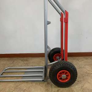 Truk tangan panjat tangga 2-roda ringkas dengan Platform lipat dan sistem tali pukulan - Product Image 2